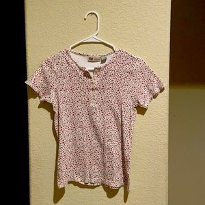 Rose patterned top